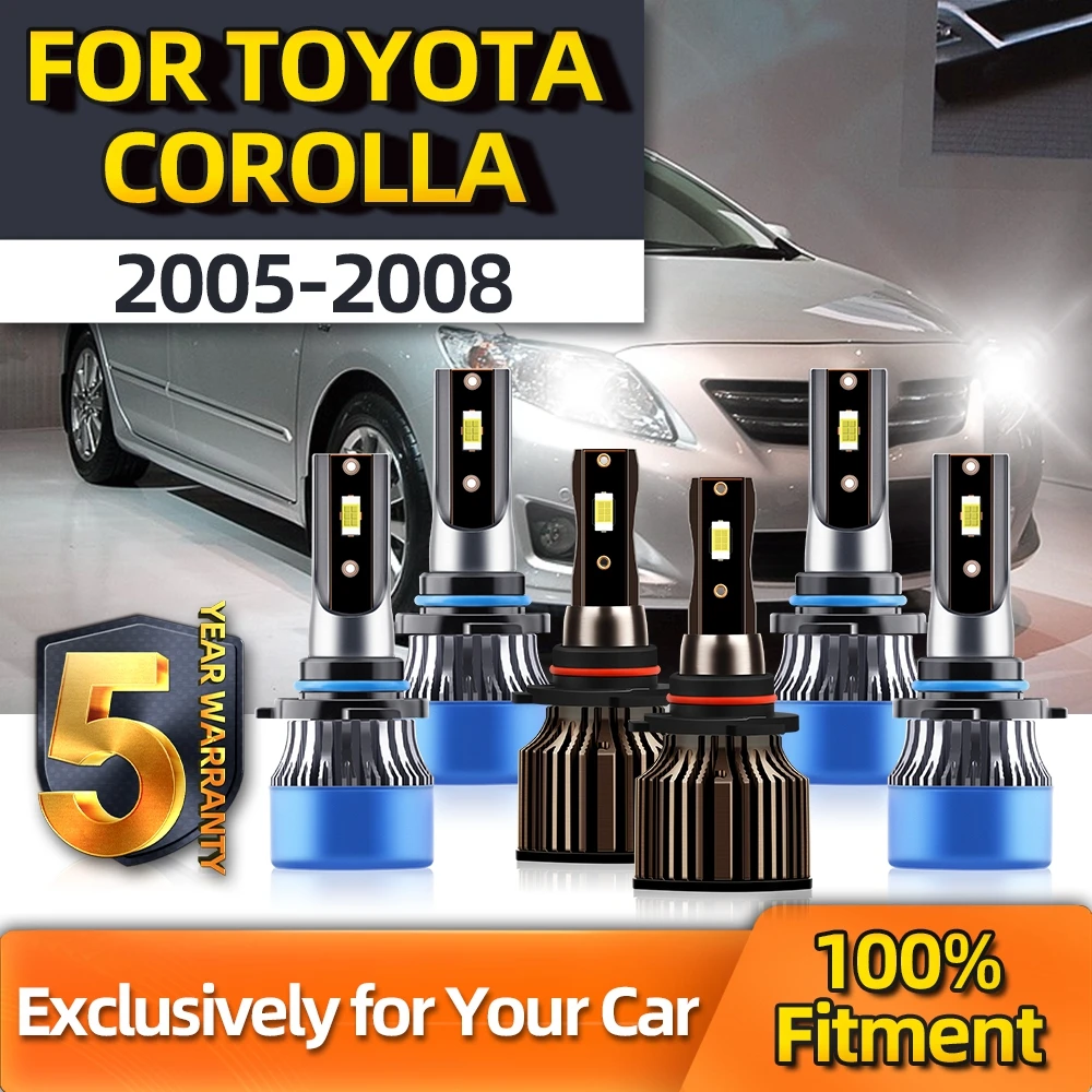 TEENRAM 3/6PC CSP LED Combo Fog Lamp 9006+ 9005 9006 High/ Low Beam 12V 6500K Bulbs Kits For Toyota COROLLA 2005 2006-2008
TEENRAM 3/6PC CSP LED Combo Fog Lamp 9006+ 9005 9006 High/ Low Beam 12V 6500K Bulbs Kits For Toyota COROLLA 2005 2006-2008