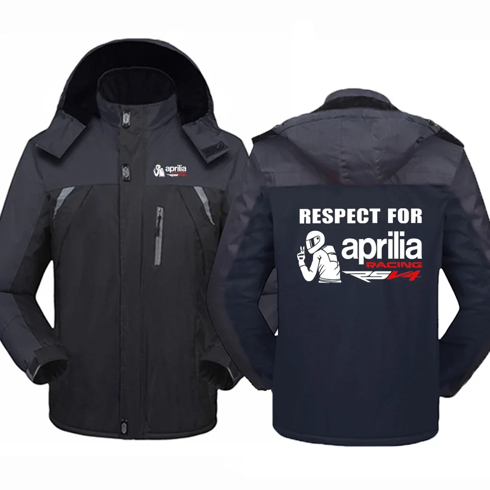 

Respect For aprilia Racing RSV4 2024 Winter Men's New Printing Windproof Waterproof Thicken Windbreaker Outdoor movement Clothes