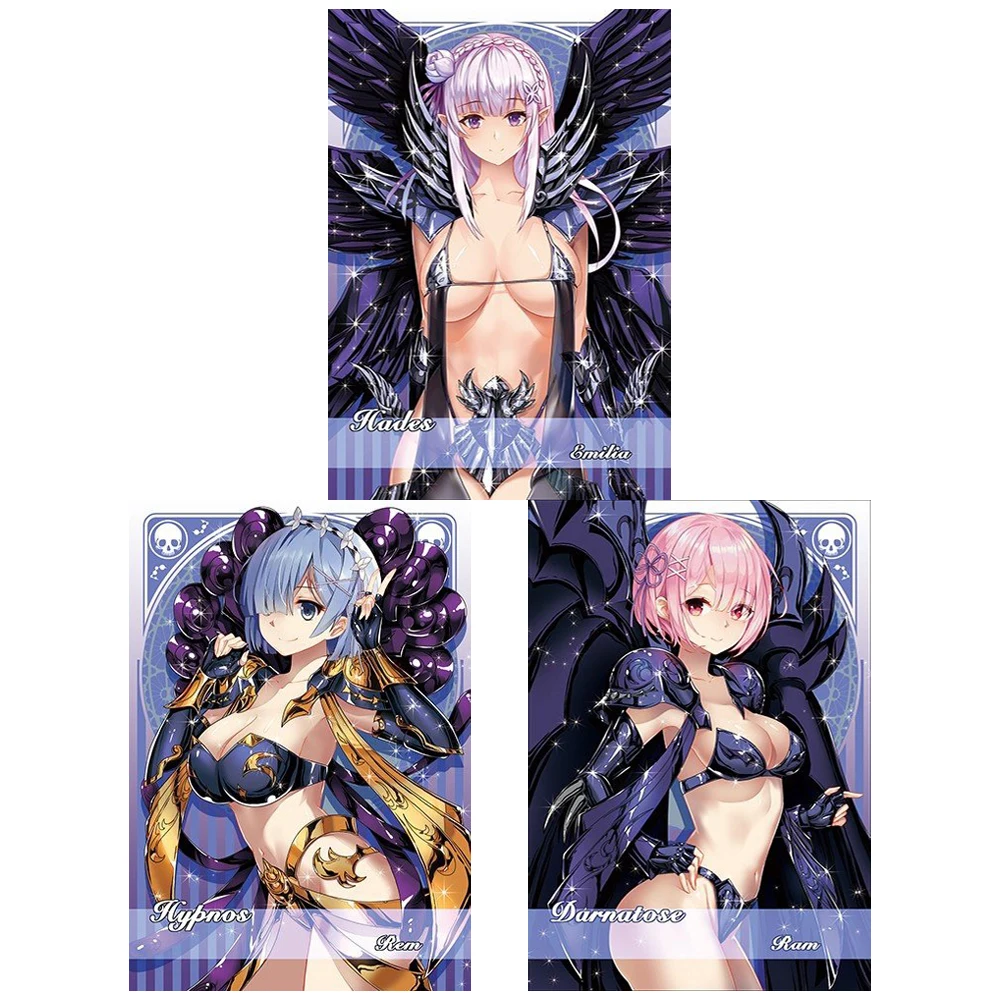 3Pcs/set Anime Girls Emilia Rem Ram COS Saint Hades Color Flash Card Classic Anime Game Collection Cards Gift Toys
3Pcs/set Anime Girls Emilia Rem Ram COS Saint Hades Color Flash Card Classic Anime Game Collection Cards Gift Toys