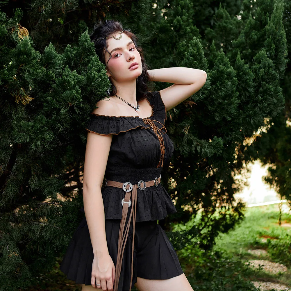 Fashion Women Causal Renaissance Pleated Wide-Leg Shorts Female Elastic Waist Mid-Thigh Slim Solid Shorts Summer 2023
Fashion Women Causal Renaissance Pleated Wide-Leg Shorts Female Elastic Waist Mid-Thigh Slim Solid Shorts Summer 2023