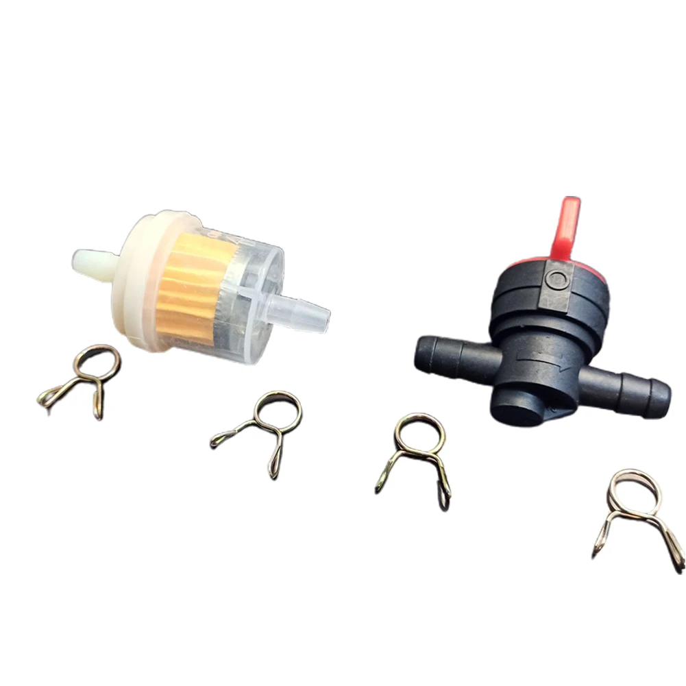6mm Filter Gasoline Tap 5-6mm 11pcs/set Black Hose 45cm Fitting Hose Clamps Outdoor Garden Tool Universal Durable
6mm Filter Gasoline Tap 5-6mm 11pcs/set Black Hose 45cm Fitting Hose Clamps Outdoor Garden Tool Universal Durable