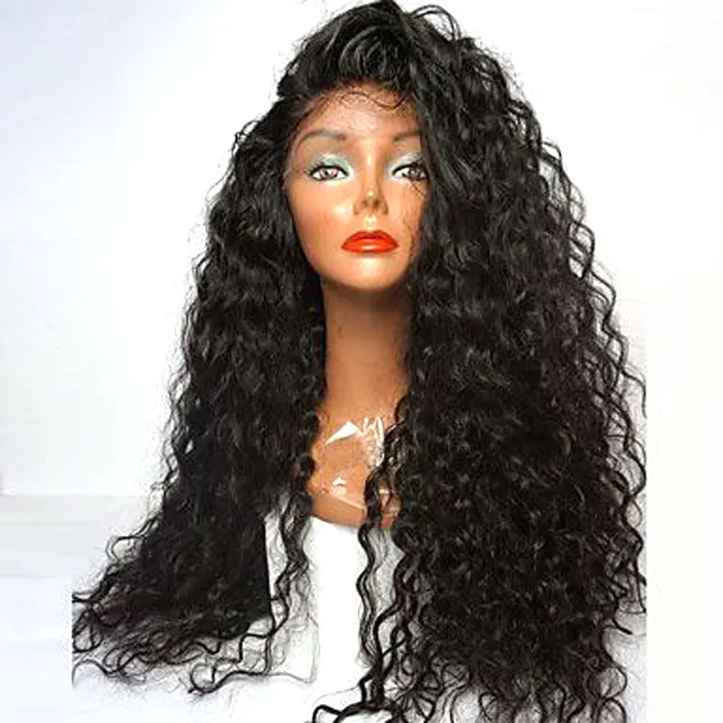 

Bombshell 180% Density Loose Curly Synthetic 13X4 Lace Front Wig Glueless High Quality Heat Resistant Fiber Hair For Black Women