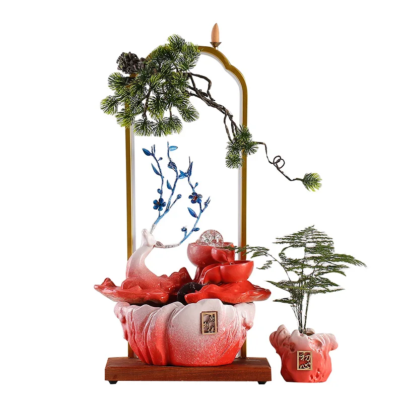 Chinese Lucky Flowing Water Ornaments Living Room Circulating Water Office Desk Surface Panel Creative Relocation and Opening
Chinese Lucky Flowing Water Ornaments Living Room Circulating Water Office Desk Surface Panel Creative Relocation and Opening