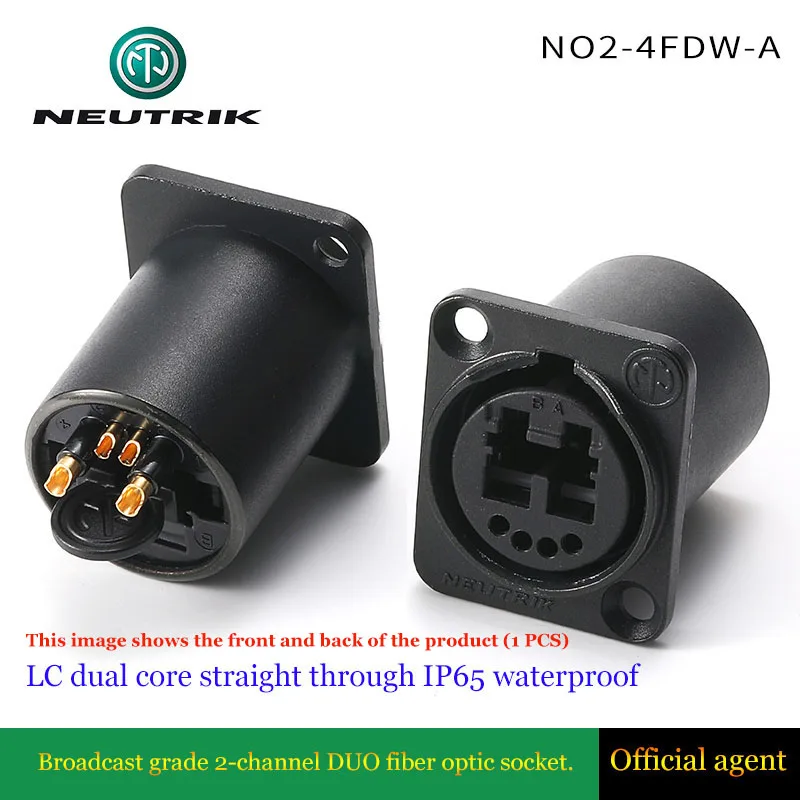 NEUTRIK Broadcast 2-Channel OpticalCON DUO Fiber Optic LC Docking Socket NO2-4FDW-A
NEUTRIK Broadcast 2-Channel OpticalCON DUO Fiber Optic LC Docking Socket NO2-4FDW-A