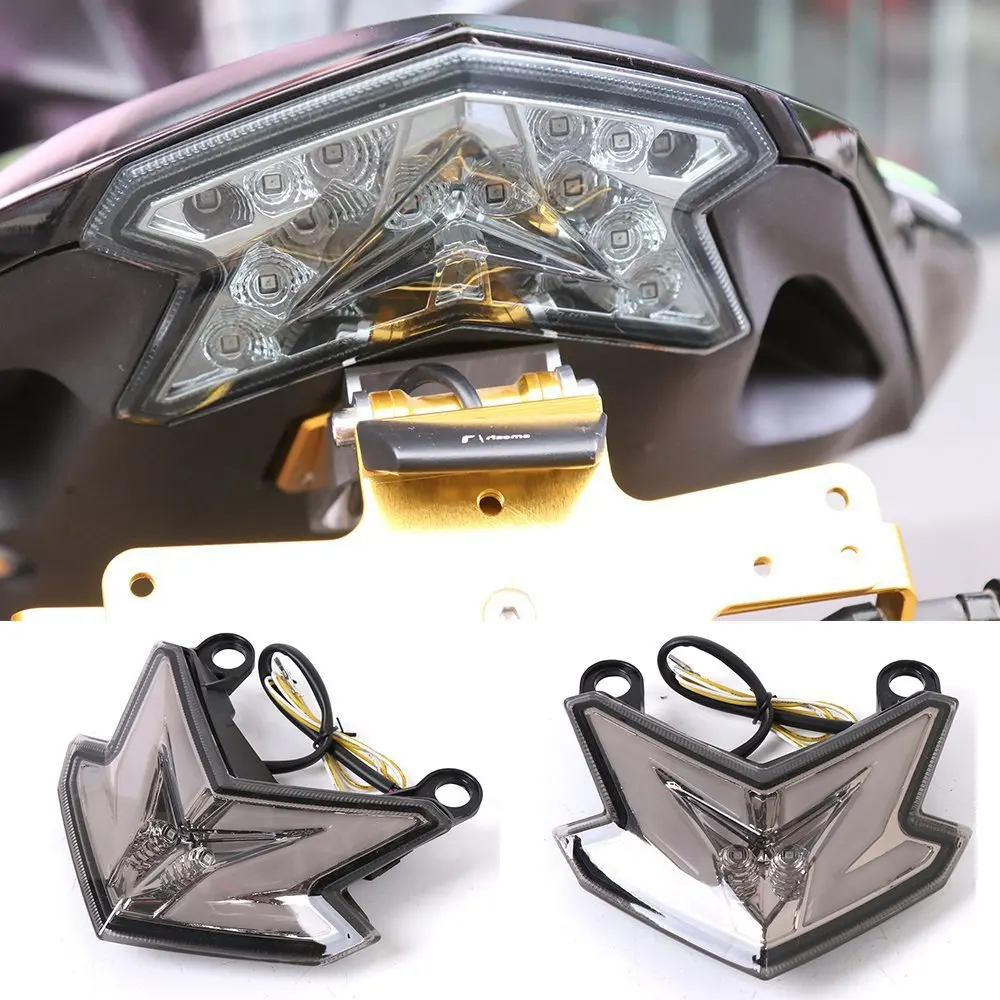 Motorcycle LED tail light with turn signal brake light For KAWASAKI Z800/ZX6R/Z125 2013-2016 Ninja Z125 Z125PRO ZX-6R 636
Motorcycle LED tail light with turn signal brake light For KAWASAKI Z800/ZX6R/Z125 2013-2016 Ninja Z125 Z125PRO ZX-6R 636