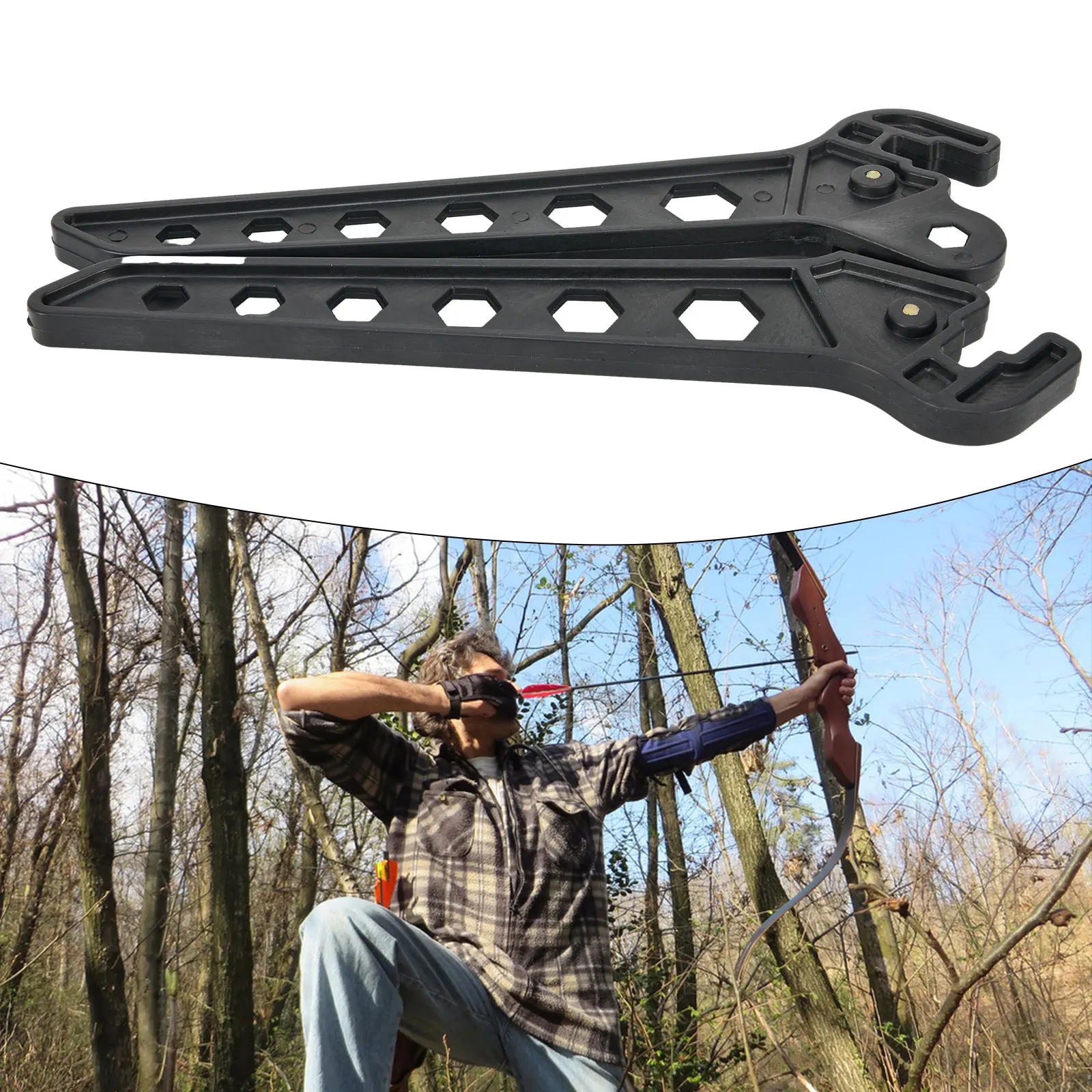 Figure Eight Bow Stand Archery Recurve Bracket Black Holder Kick Rack Support High Performance High Quality Hot Sale
Figure Eight Bow Stand Archery Recurve Bracket Black Holder Kick Rack Support High Performance High Quality Hot Sale