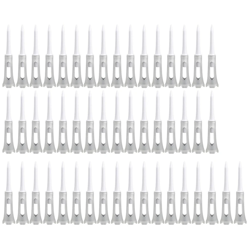 250Pcs Golf Tee Double Layer Plastic Ball Tee Soft Low Resistance Golf Seat Golf Training Tool White
250Pcs Golf Tee Double Layer Plastic Ball Tee Soft Low Resistance Golf Seat Golf Training Tool White