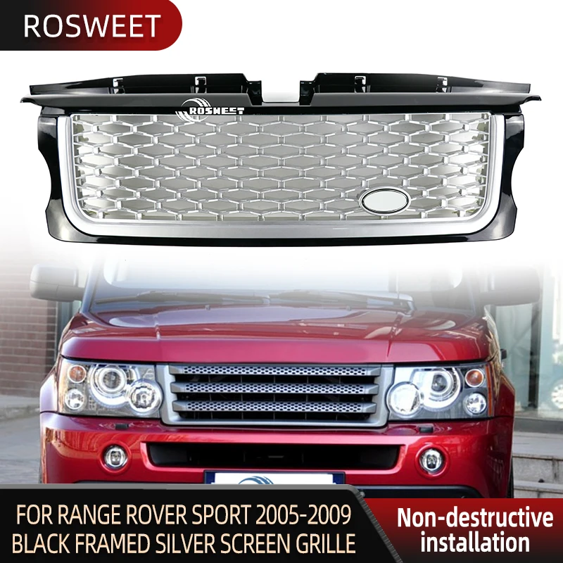 Автомобильные гоночные решетки Land Rover Range Rover Sport 2005-2009 L320 черная рамка серебристый экран передний бампер решетка автомобильные аксессуары
Автомобильные гоночные решетки Land Rover Range Rover Sport 2005-2009 L320 черная рамка серебристый экран передний бампер решетка автомобильные аксессуары