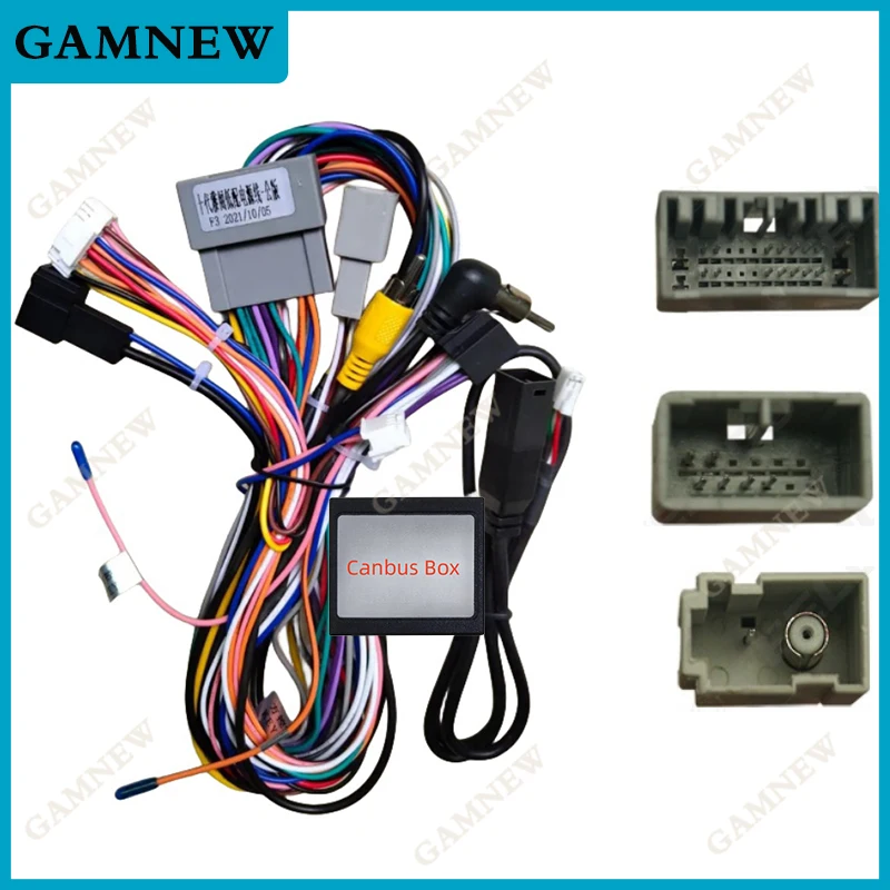 

Car Audio Wiring Harness with Canbus Box For Honda Accord Civic Aftermarket 16pin CD/DVD Stereo Installation Wire Adapter