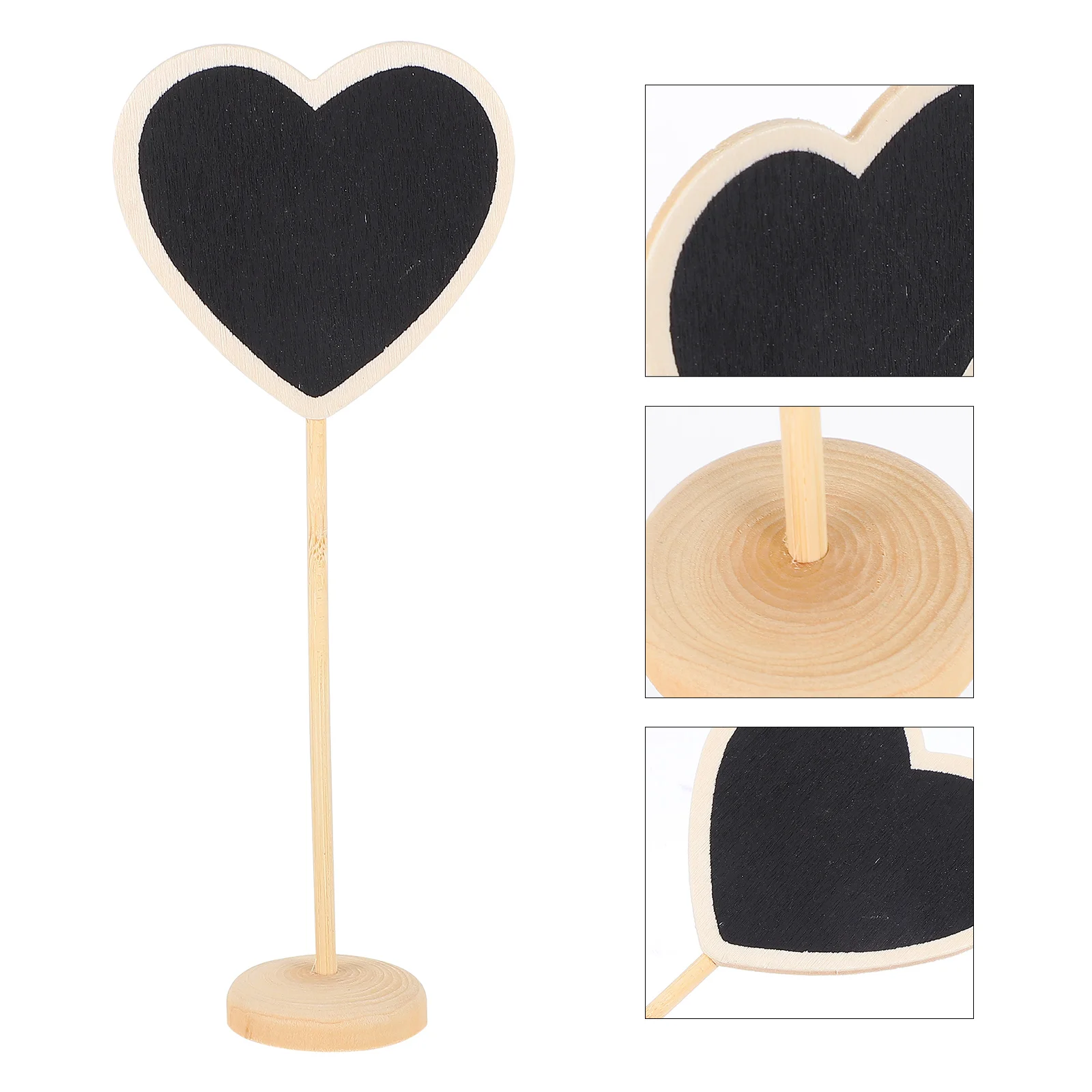 

Mini Chalkboard Chalk Sign Boards Tables Blackboard Board Name Wedding Blackboards Signs Wooden Heart Plate Plates Decor