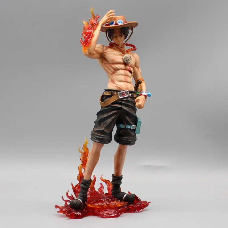 

24cm One Piece Anime Figure Flame Ace BT Standing Posture GK Manga Statue PVC Action Figurine Collectible Model Toy Gift