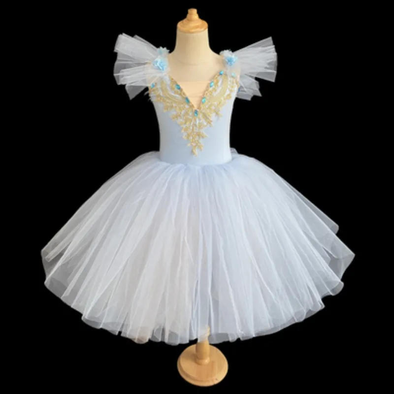 

Skirt Girls Suspenders Modern Dance Long Skirt Swan Lake Performance Clothing Women Children Ballet Dance Costumes Ballet Tutu