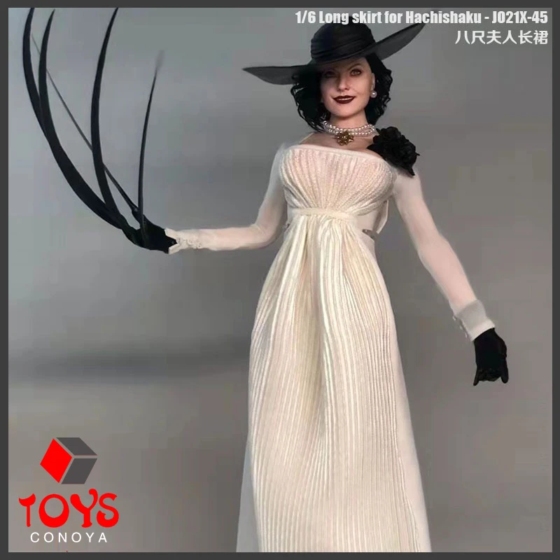 JO21X-45 1/6 Scale Hachishaku-sama White Pleated Dress Soldier Long Skirt Clothes Model Fit 12'' Female Soldier Action Figure
JO21X-45 1/6 Scale Hachishaku-sama White Pleated Dress Soldier Long Skirt Clothes Model Fit 12'' Female Soldier Action Figure