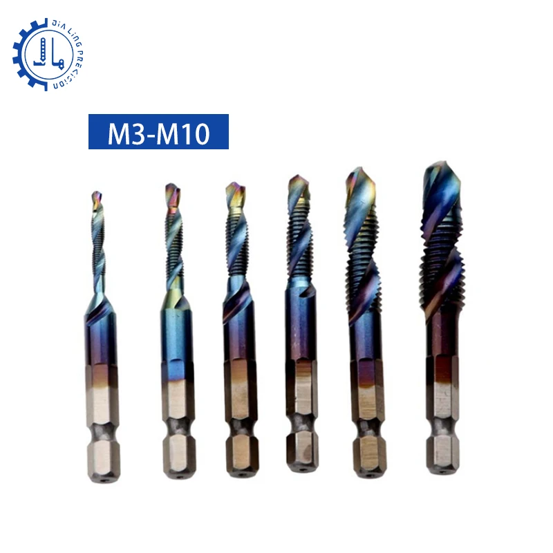 Three In One Composite Tap With HSS Hexagonal Handle 5PC/6PC Screw Thread Metric Tap For Drilling And Chamfering Machine
Three In One Composite Tap With HSS Hexagonal Handle 5PC/6PC Screw Thread Metric Tap For Drilling And Chamfering Machine
