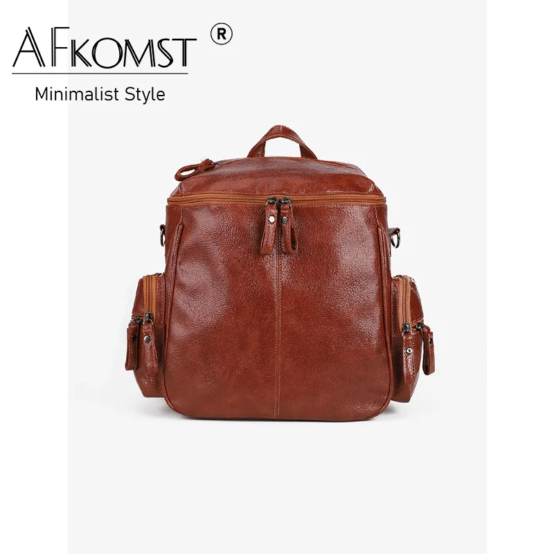 

AFKOMST One Shoulder Women Fashion Print Solid Color Crossbody Bag PU Leather One Shoulder Bag