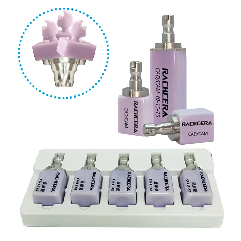 5Pcs/Box Dental Lithium Disilicate Ingots Glass Ceramic Block C14 LT HT for CAD CAM Milling System Dentist Denture Materials
5Pcs/Box Dental Lithium Disilicate Ingots Glass Ceramic Block C14 LT HT for CAD CAM Milling System Dentist Denture Materials