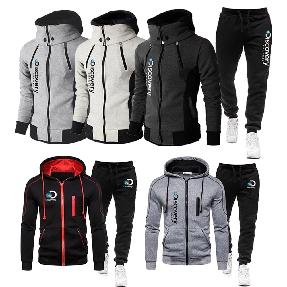 Fashion Mens Zipper Hoodies Jackets Set Male Lapel Sweatshirt+Sweatpants 2Pcs Suit Warm Windproof Outwear Hooded Coats Tracksuit
Fashion Mens Zipper Hoodies Jackets Set Male Lapel Sweatshirt+Sweatpants 2Pcs Suit Warm Windproof Outwear Hooded Coats Tracksuit