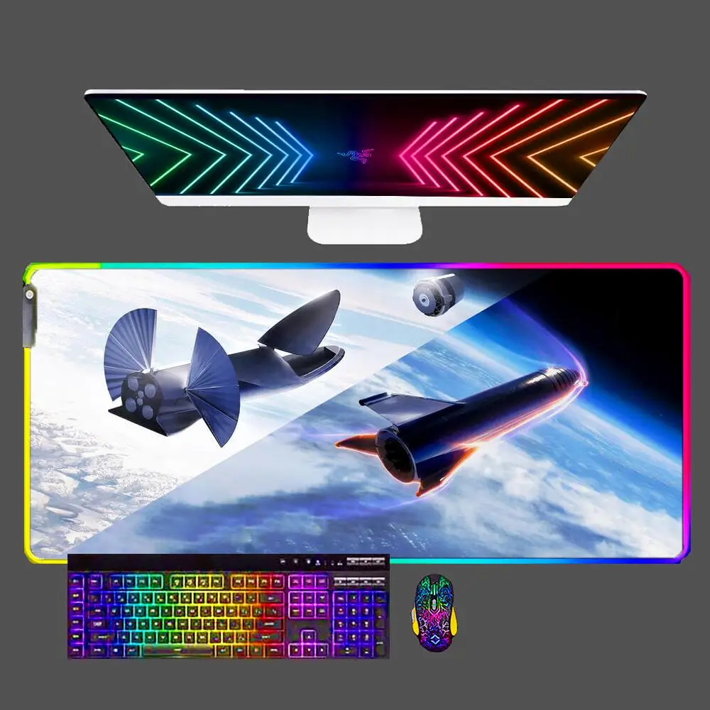 Большой RGB-коврик для мыши с космической станцией, для скоростных компьютеров и киберспортсменов, коврики для клавиатуры ноутбука, размер XXL, коврик для мыши
Большой RGB-коврик для мыши с космической станцией, для скоростных компьютеров и киберспортсменов, коврики для клавиатуры ноутбука, размер XXL, коврик для мыши