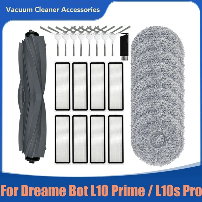 Replacement Accessories For Dreame Bot L10 Prime / L10S Pro Vacuum Cleaner Main Side Brush Hepa Filter Mop Cloths Accessories
Replacement Accessories For Dreame Bot L10 Prime / L10S Pro Vacuum Cleaner Main Side Brush Hepa Filter Mop Cloths Accessories