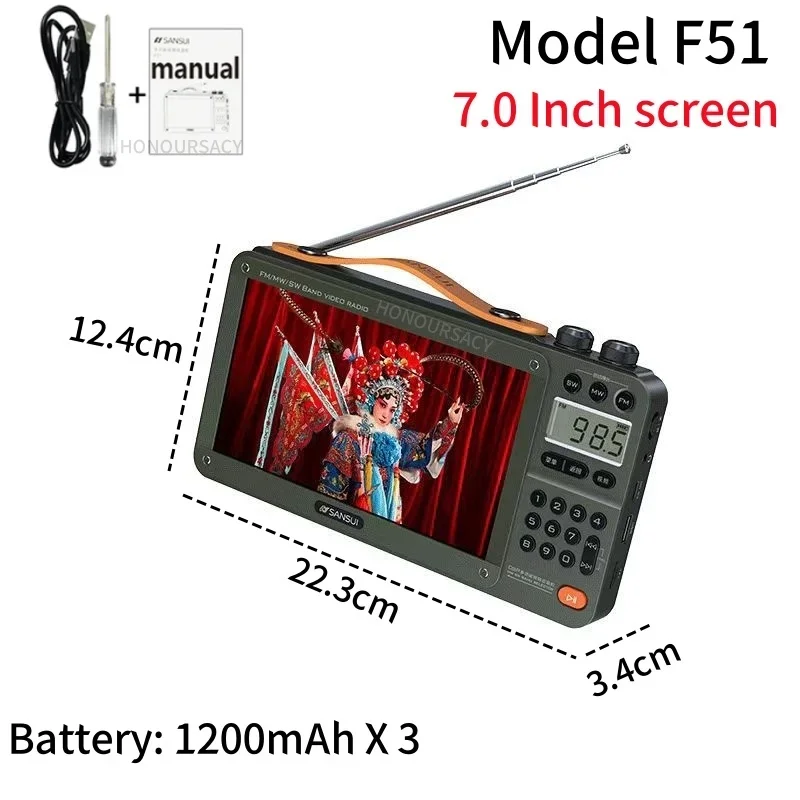 Shanshui F51 Ретро FM-радио 7-дюймовый HD экран беспроводной динамик Многофункциональный BT5.0 TF MP4 музыкальный плеер центр воспроизведения видео
Shanshui F51 Ретро FM-радио 7-дюймовый HD экран беспроводной динамик Многофункциональный BT5.0 TF MP4 музыкальный плеер центр воспроизведения видео