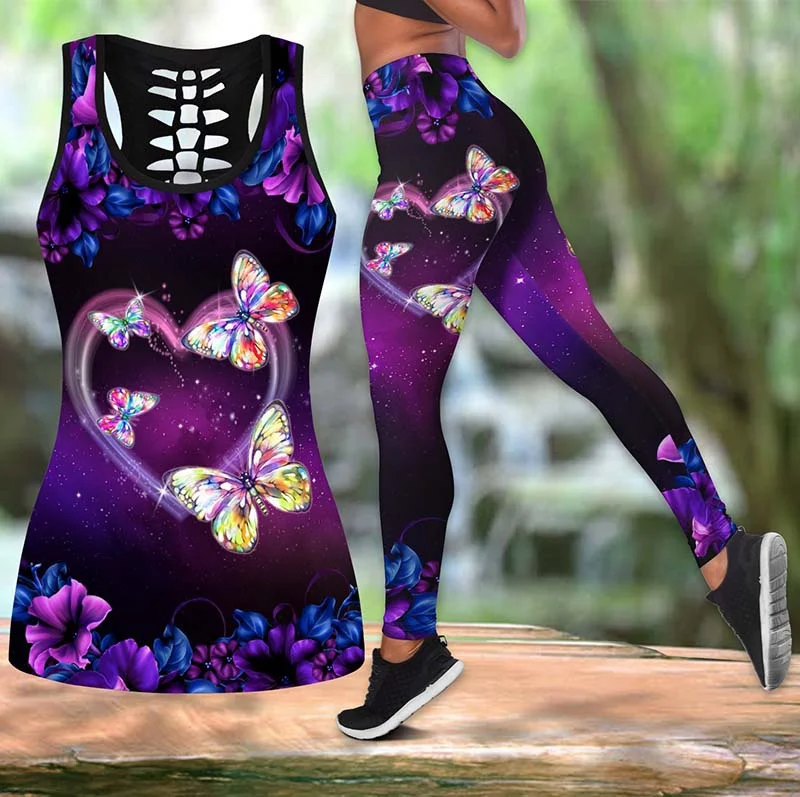 3D Butterfly Yoga for Women Yoga Leggings Sport Fitness Women Pants Leggings Push Up Yoga Pants Tank Top Sportswear Yoga Set
3D Butterfly Yoga for Women Yoga Leggings Sport Fitness Women Pants Leggings Push Up Yoga Pants Tank Top Sportswear Yoga Set