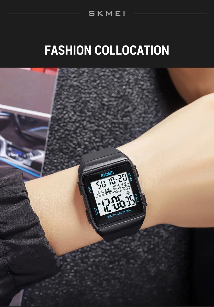 SKMEI 1960 Military Sport Mens Watches Digital Calendar Countdown Waterproof Wristwatches for Men Alarm Clock Reloj Hombre 1278 SKMEI 1960 Military Sport Mens Watches Digital Calendar Countdown Waterproof Wristwatches for Men Alarm Clock Reloj Hombre 1278