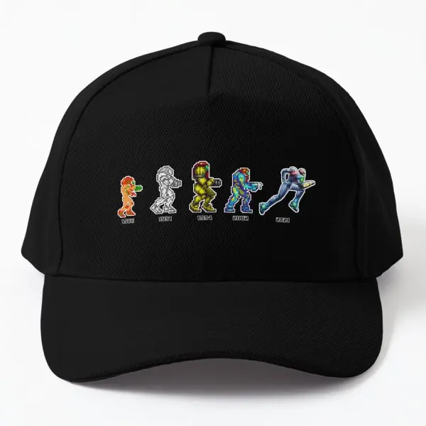 

Samus Evolution Baseball Cap Hat Mens Casual Boys Sun Printed Snapback Casquette Black Outdoor Summer Spring Women Hip Hop