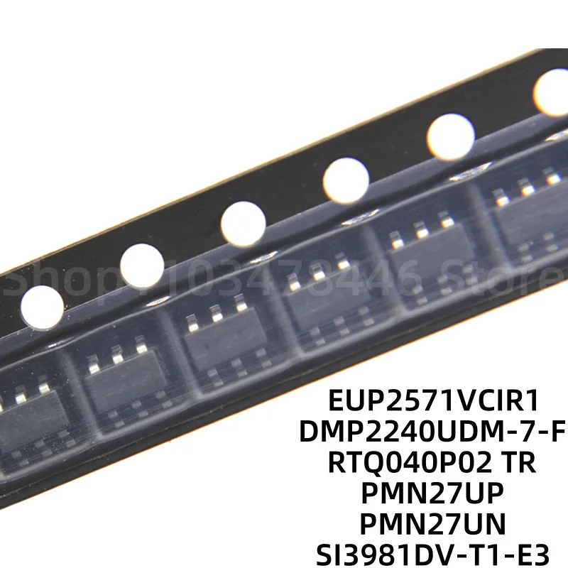 100piece EUP2571VCIR1 DMP2240UDM-7-F RTQ040P02 TR PMN27UP PMN27UN SI3981DV-T1-E3 SOT23-6
100piece EUP2571VCIR1 DMP2240UDM-7-F RTQ040P02 TR PMN27UP PMN27UN SI3981DV-T1-E3 SOT23-6