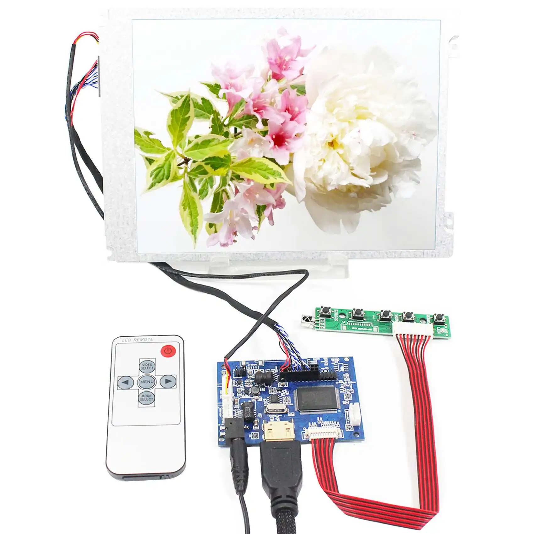 HD-MI LCD Controller Board Work with Raspberry pi 8.4inch M084GNS1 R1 800X600 LCD Screen for Industrial PC
HD-MI LCD Controller Board Work with Raspberry pi 8.4inch M084GNS1 R1 800X600 LCD Screen for Industrial PC
