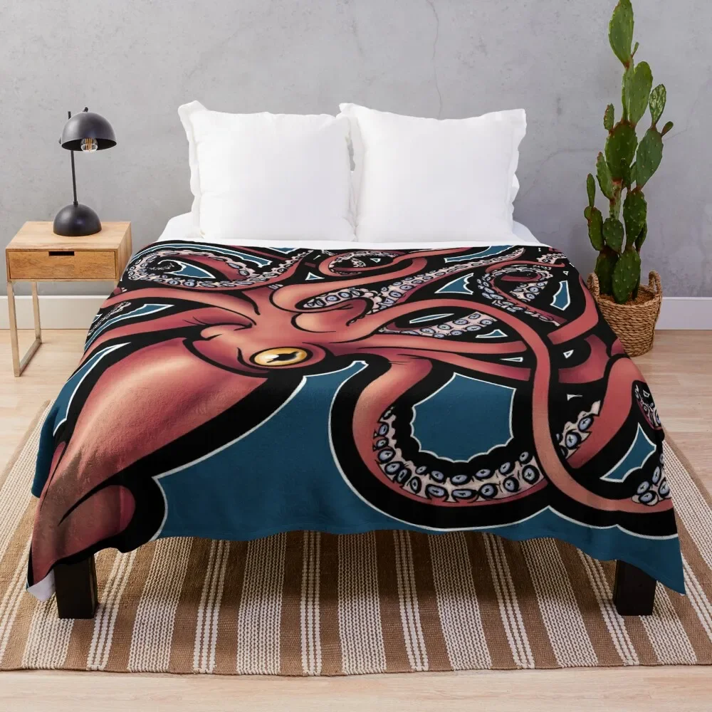 Red Giant Squid Architeuthis Throw Blanket Soft Beds Thermal manga Blankets
Red Giant Squid Architeuthis Throw Blanket Soft Beds Thermal manga Blankets