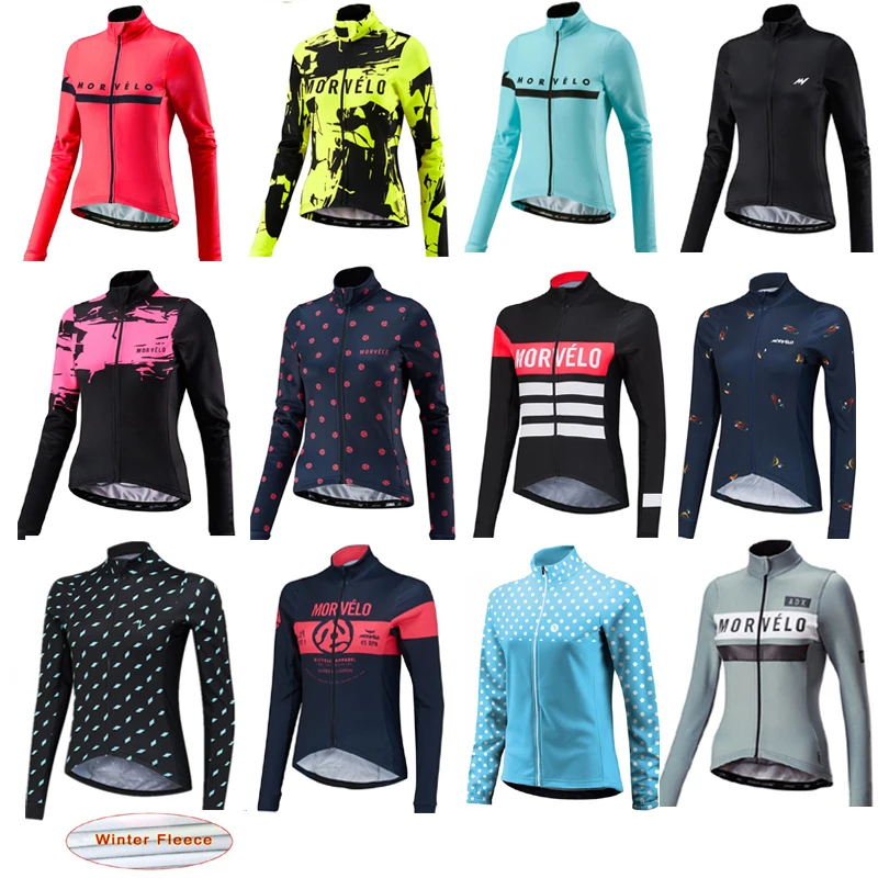 Morvelo Winter Cycling Jersey Women Thermal Fleece Long Sleeve Bicycle Clothing Windproof MTB Bike Jersey Jacket Ciclismo
Morvelo Winter Cycling Jersey Women Thermal Fleece Long Sleeve Bicycle Clothing Windproof MTB Bike Jersey Jacket Ciclismo