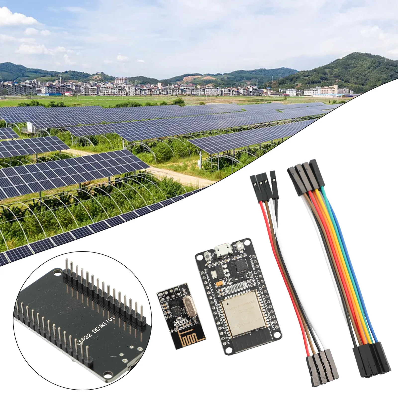 Hoymiles DIY Kit DTU, ESP32+NRF24L01+Cable, Real time Insight into PV Performance, Powerful Components, Wide Compatibility
Hoymiles DIY Kit DTU, ESP32+NRF24L01+Cable, Real time Insight into PV Performance, Powerful Components, Wide Compatibility