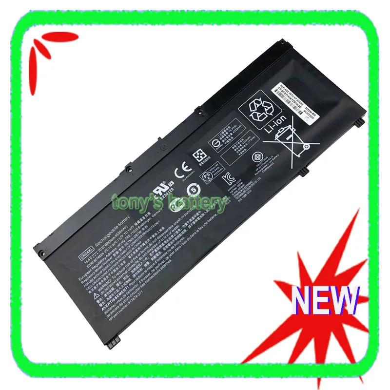 Новый аккумулятор SR04XL для HP Omen 15-CE 15-DC 15-CB045WM 15-CE011DX TPN-Q193 917724-855 917678-171 HSTNN-IB7Z 917678-1B1
Новый аккумулятор SR04XL для HP Omen 15-CE 15-DC 15-CB045WM 15-CE011DX TPN-Q193 917724-855 917678-171 HSTNN-IB7Z 917678-1B1