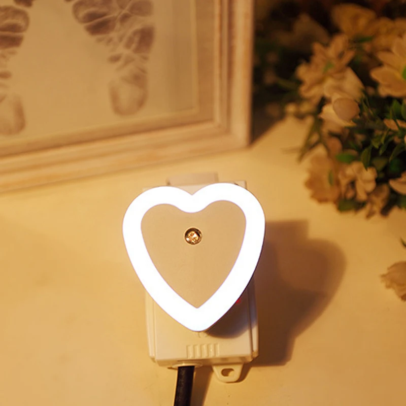 Heart-shaped Night Lights LED Wireless Sensor Night Light EU/US Plug Bedroom Bedside lamp Baby Room Living Room Corridor Lightin
Heart-shaped Night Lights LED Wireless Sensor Night Light EU/US Plug Bedroom Bedside lamp Baby Room Living Room Corridor Lightin