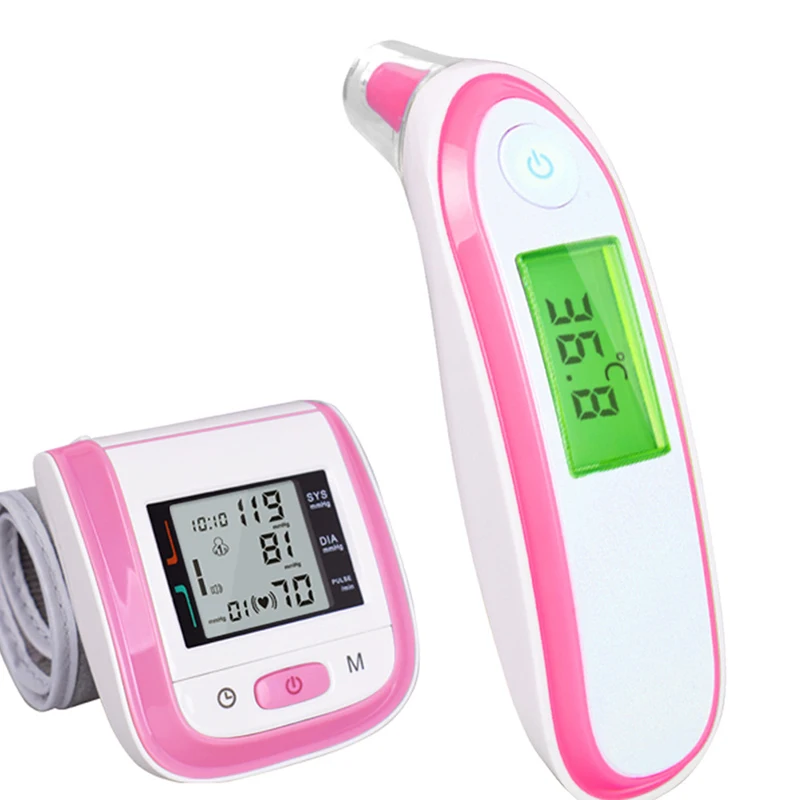 LCD Baby Non Contact Baby Adult Body IR Thermometer with Wrist Sphygmomanometer Blood Pressure Monitor for Family Health Tool
LCD Baby Non Contact Baby Adult Body IR Thermometer with Wrist Sphygmomanometer Blood Pressure Monitor for Family Health Tool