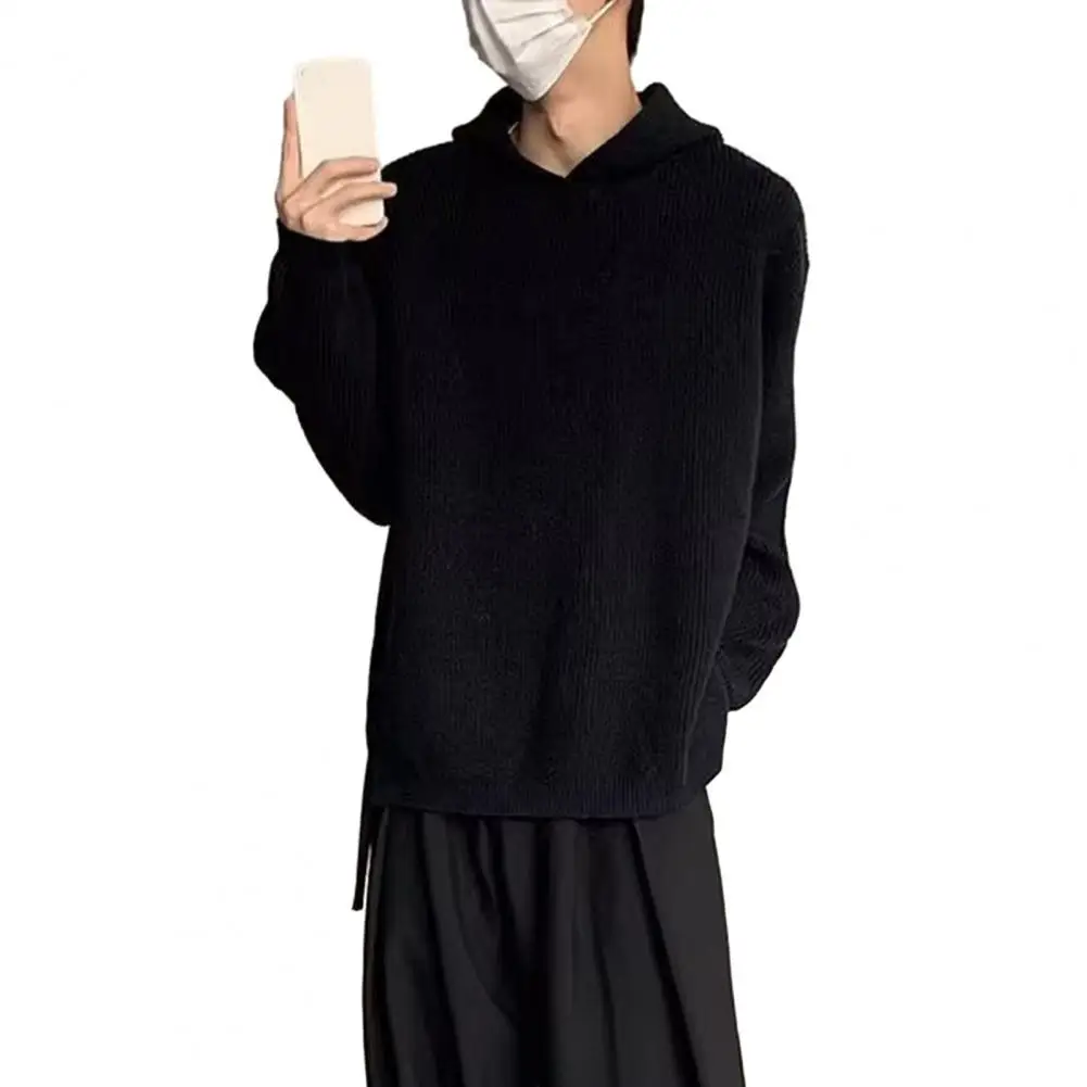 Winter Hooded Sweater Cozy Retro Men's Hooded Sweater Thick Knitted Soft Warm Side Split Loose Fit Mid Length for Winter Fall
Winter Hooded Sweater Cozy Retro Men's Hooded Sweater Thick Knitted Soft Warm Side Split Loose Fit Mid Length for Winter Fall