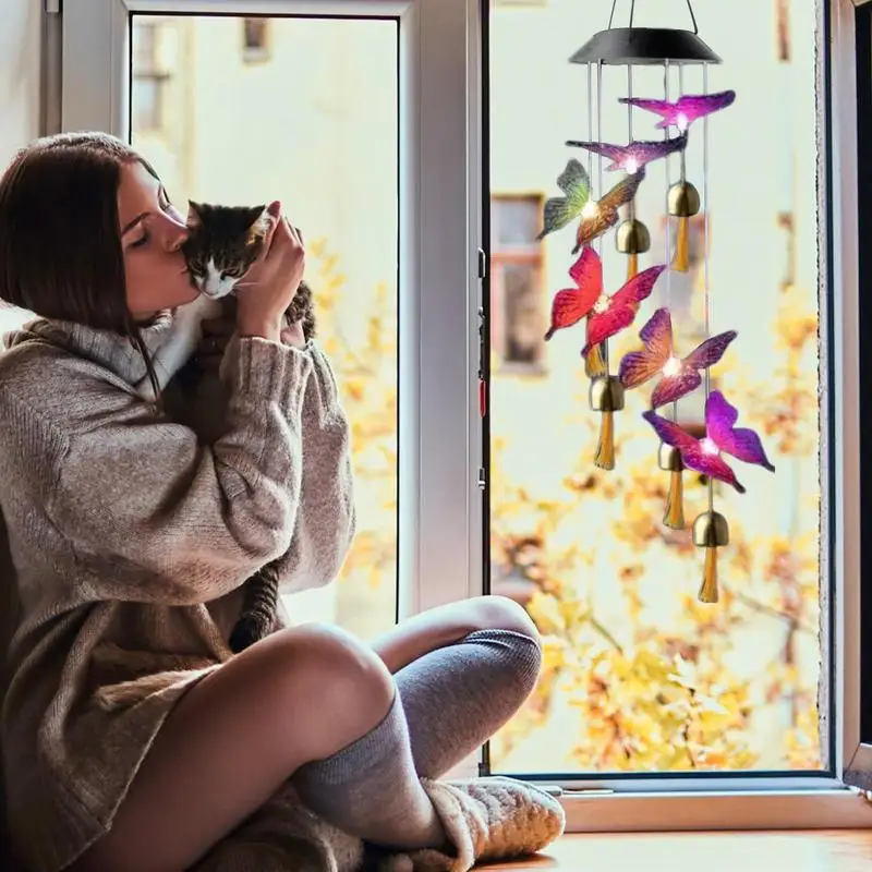 Garden Solar Wind Chime Color Changing Led Outdoor Decorative Windchimes Window Ornaments Automatic Charging With Light Sensor
Garden Solar Wind Chime Color Changing Led Outdoor Decorative Windchimes Window Ornaments Automatic Charging With Light Sensor