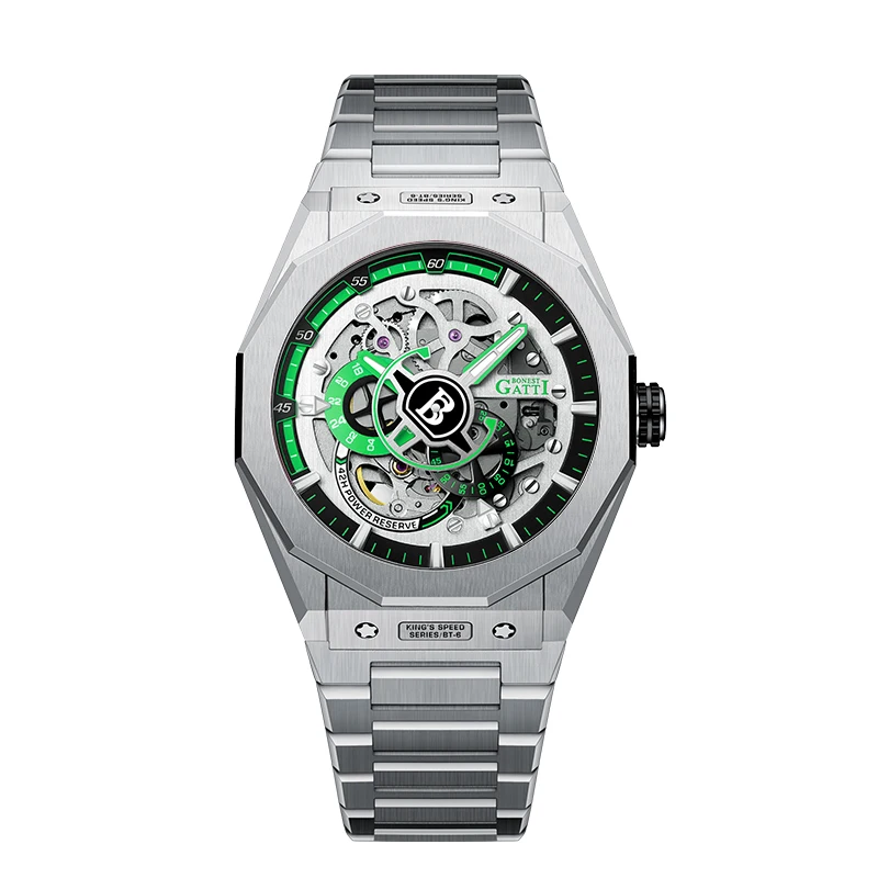 Часы мужские механические водонепроницаемые с сапфировым стеклом, 50 м 
Часы мужские механические водонепроницаемые с сапфировым стеклом, 50 м