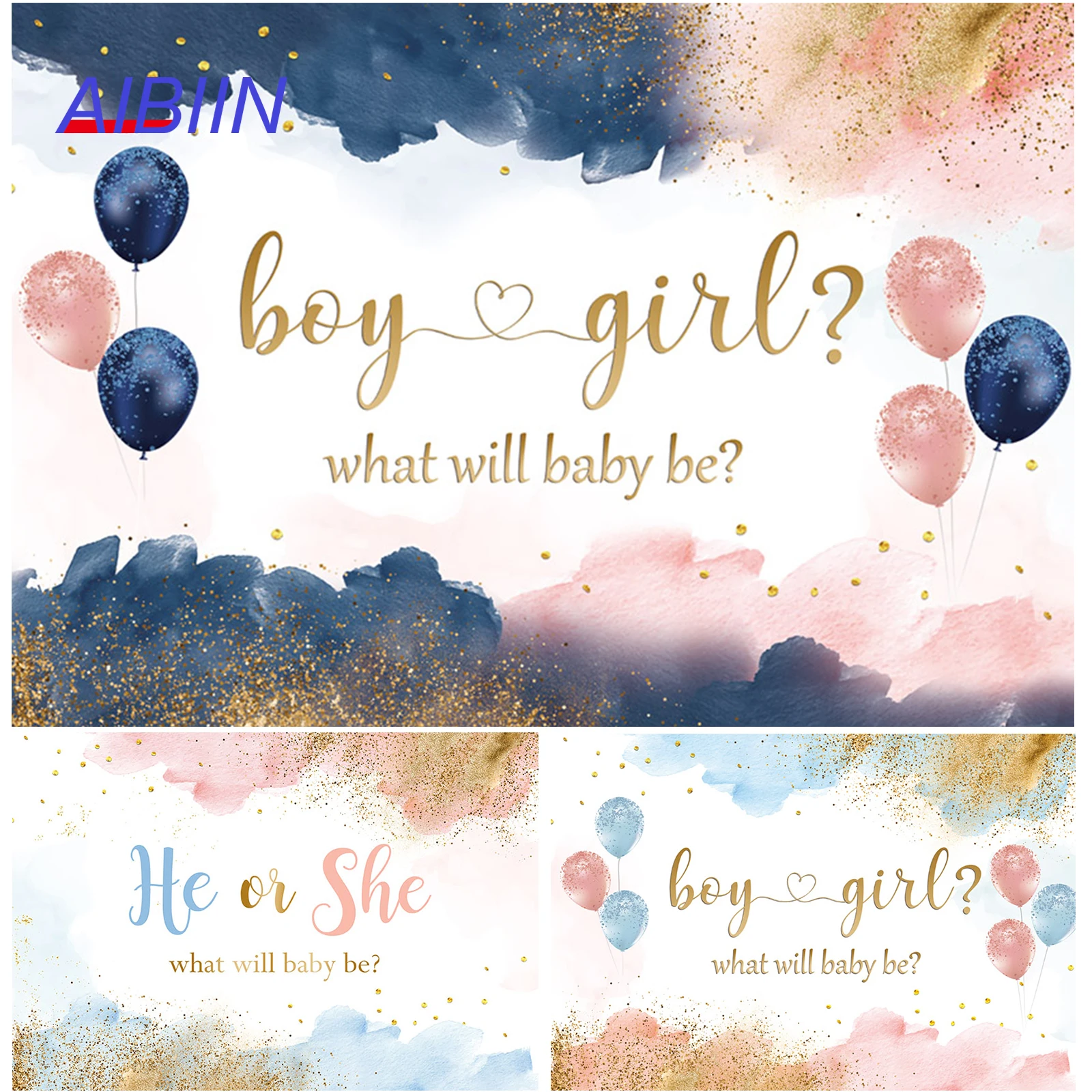 Gender Reveal Photography Backdrop Pink or Blue He or She Baby Shower Background Party Decoration Pregnant Photobooth Photo
Gender Reveal Photography Backdrop Pink or Blue He or She Baby Shower Background Party Decoration Pregnant Photobooth Photo