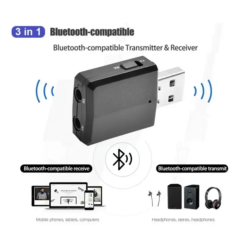 ZF-169 Plus 3 In1 USB Adapter Bluetooth5.0 Audio Transmitter/Receiver 3.5mm Cable For TV PC Car Headphone Phones Mp3 ZF-169Plus
ZF-169 Plus 3 In1 USB Adapter Bluetooth5.0 Audio Transmitter/Receiver 3.5mm Cable For TV PC Car Headphone Phones Mp3 ZF-169Plus