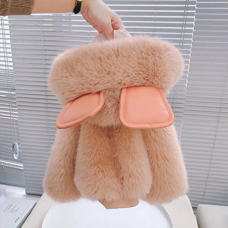 2 3 4 5 6 Years Girls Plush Jacket Autumn Winter Keep Warm Faux Fur Princess Coat Cute Ears Hooded Zipper Outerwear Kids Clothes
2 3 4 5 6 Years Girls Plush Jacket Autumn Winter Keep Warm Faux Fur Princess Coat Cute Ears Hooded Zipper Outerwear Kids Clothes