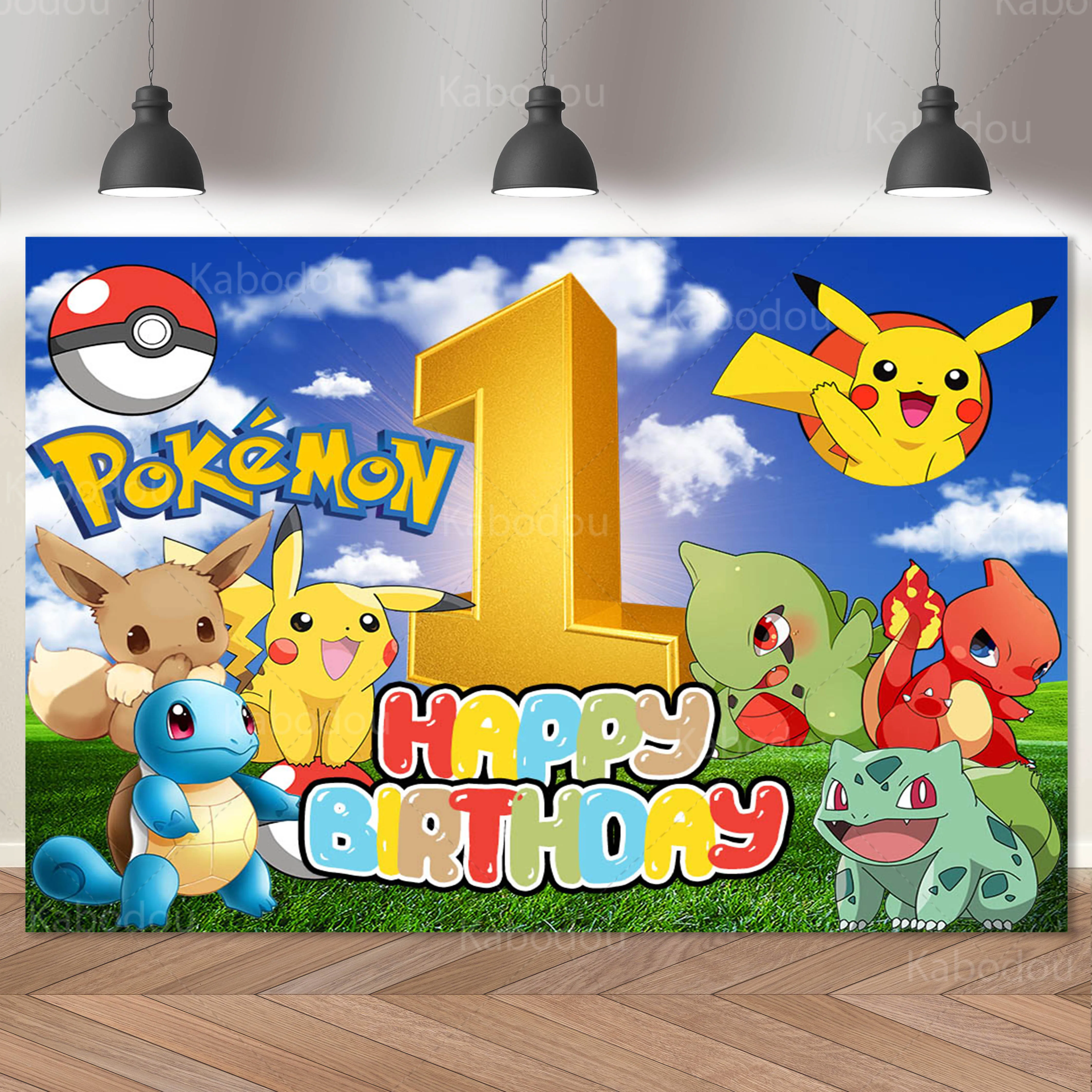 Pokemons Cartoon Backdrop 1st Birthday Party Kids Photography Background Banner Decoration Poster Baby Shower Studio Props
Pokemons Cartoon Backdrop 1st Birthday Party Kids Photography Background Banner Decoration Poster Baby Shower Studio Props