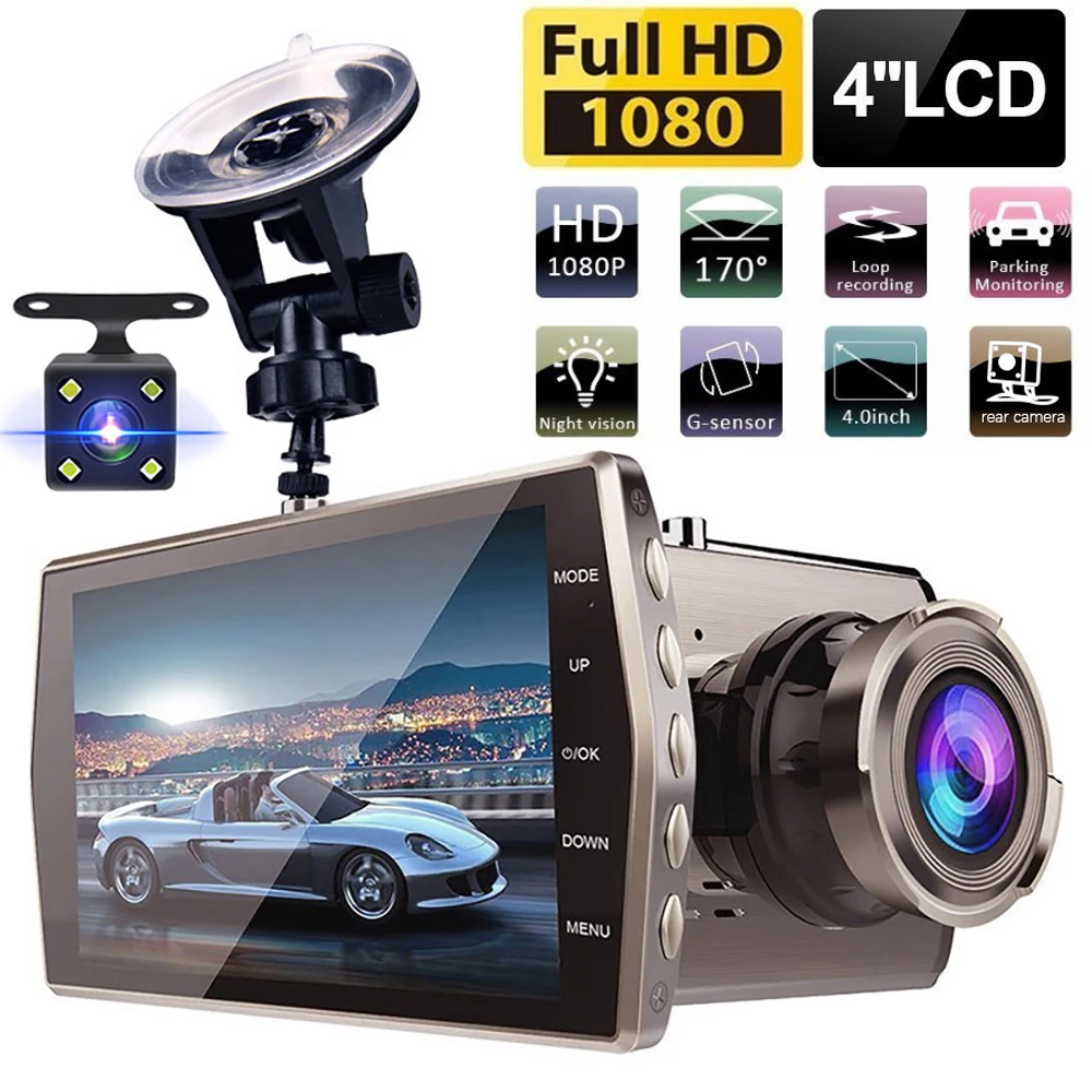 

Автомобильный видеорегистратор 1080P Full HD, автомобильная камера, видеорегистратор с ночным видением, Автомобильный видеорегистратор, черный ящик, регистратор, автомобильные аксессуары