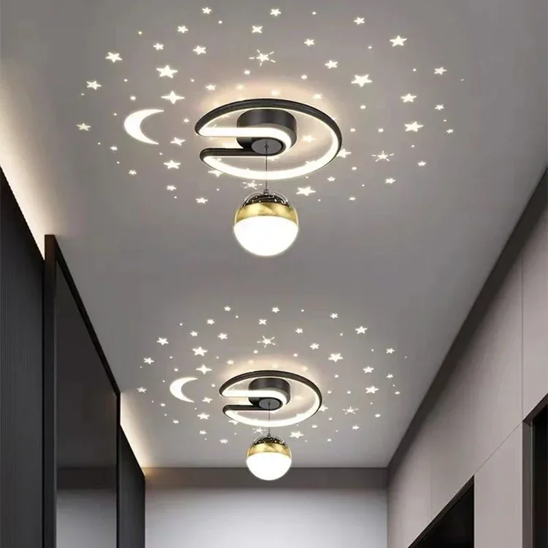 

Modern LED Aisle Ceiling Lamp Star Chandelier For Bedroom Porch Corridor Stair Balcony Home Decor Indoor Lighting Fixture Luster