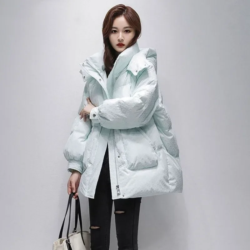 2024 New Women Down Cotton Coat Winter Jacket Female Mid Length Version Parkas Loose Thick Outwear Hooded Versatile Overcoat
2024 New Women Down Cotton Coat Winter Jacket Female Mid Length Version Parkas Loose Thick Outwear Hooded Versatile Overcoat