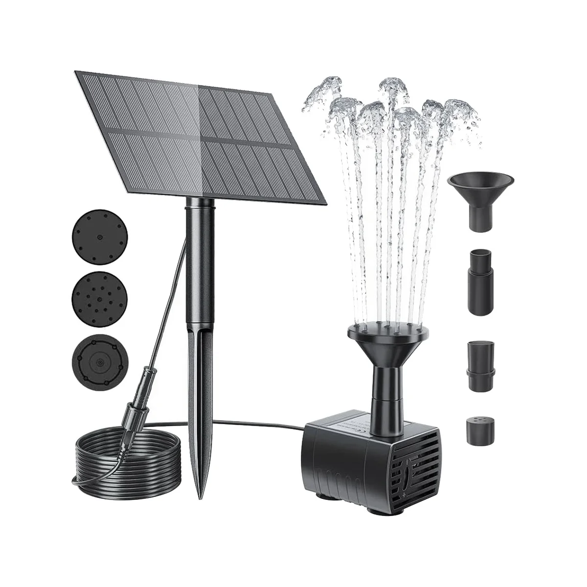 Solar Power Fountain Pump Water Pump for Bird Bath Garden Backyard Pool Solar Powered Water Fountain Pump
Solar Power Fountain Pump Water Pump for Bird Bath Garden Backyard Pool Solar Powered Water Fountain Pump