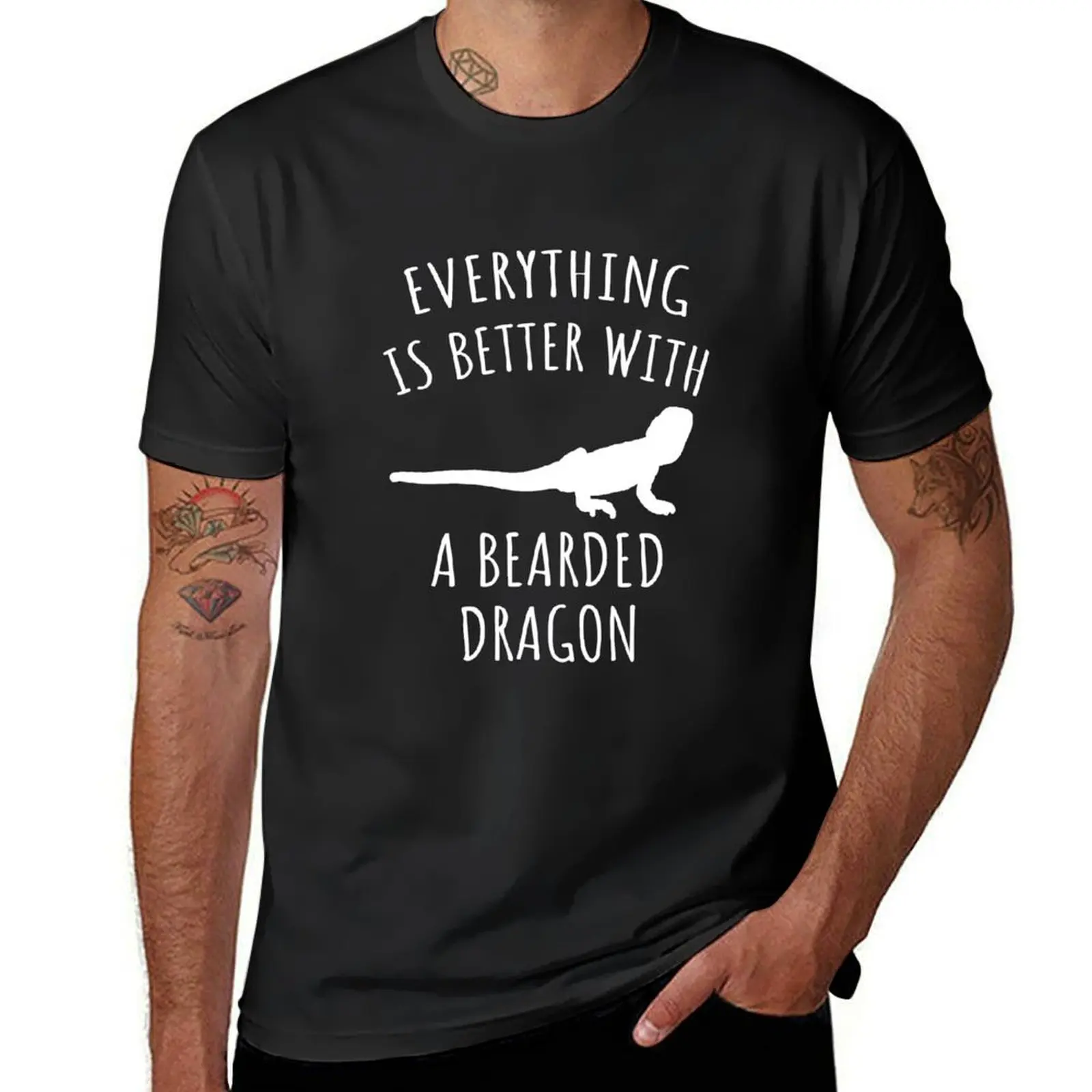 Everything is better with a bearded dragon T-shirt new edition graphics Short sleeve tee men
Everything is better with a bearded dragon T-shirt new edition graphics Short sleeve tee men