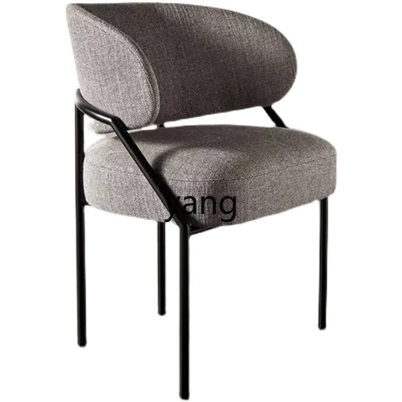 

CX Light Luxury Dining Chair Modern Simple Home Backrest Hotel Negotiation Wrought Iron Creative Leisure Chair