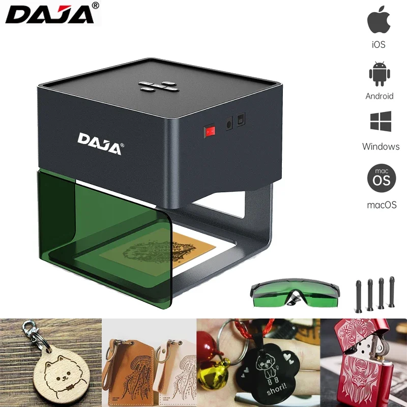 DAJA DJ6 Laser Engraver Mini Portable CNC Desktop Laser Engraving Machine Fast Print Logo Mark No Installation Required Printer
DAJA DJ6 Laser Engraver Mini Portable CNC Desktop Laser Engraving Machine Fast Print Logo Mark No Installation Required Printer