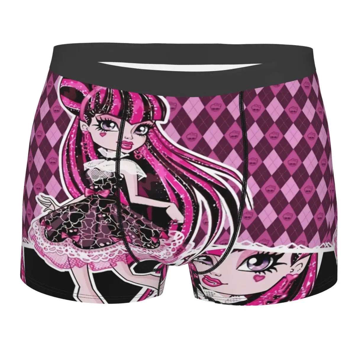 

Draculaura Man's Boxer Briefs Monster High Doll Highly Breathable Underpants Top Quality Print Shorts Gift Idea